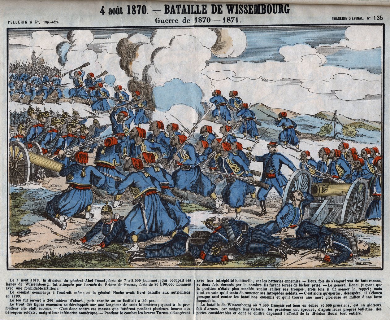 1870-1871年的战争。维森堡战役，8月4日 作者 法语学校