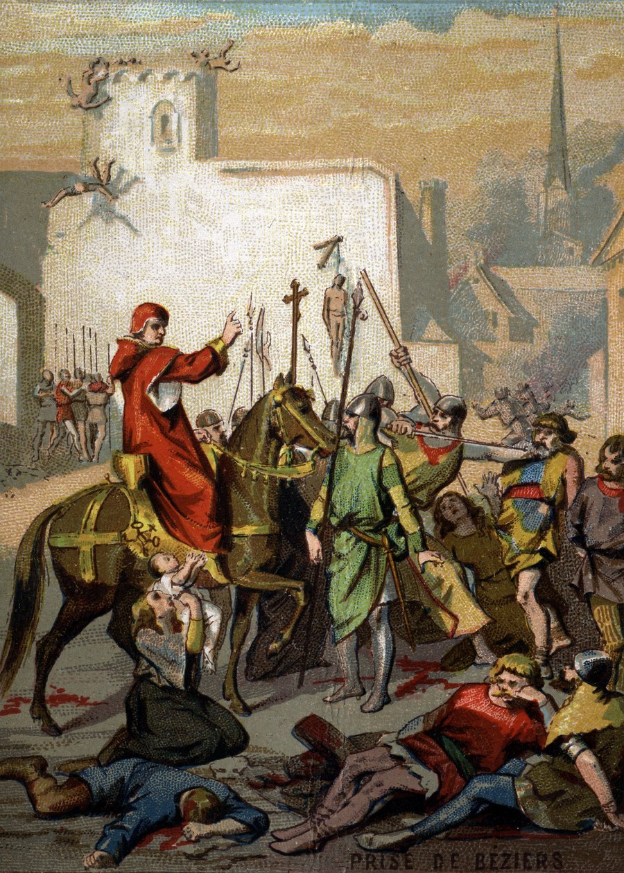 War of the Albigeese - Capture of Beziers “” Kill everything, God will recognize his”” (Innocent III 作者 法语学校