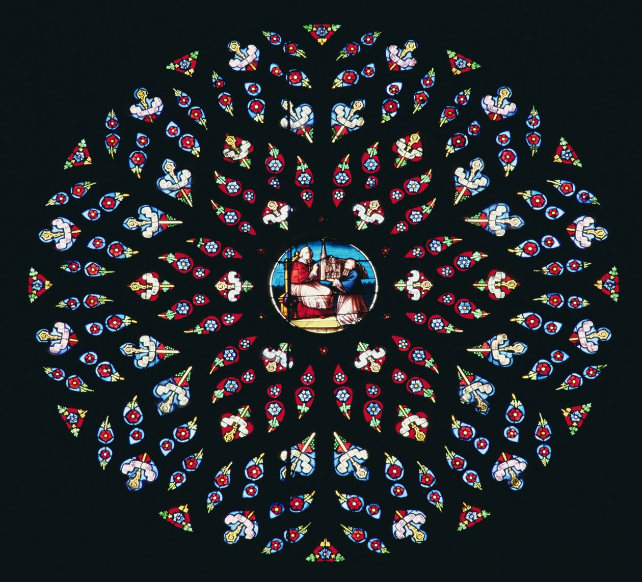 西玫瑰窗，1535年 作者 法语学校