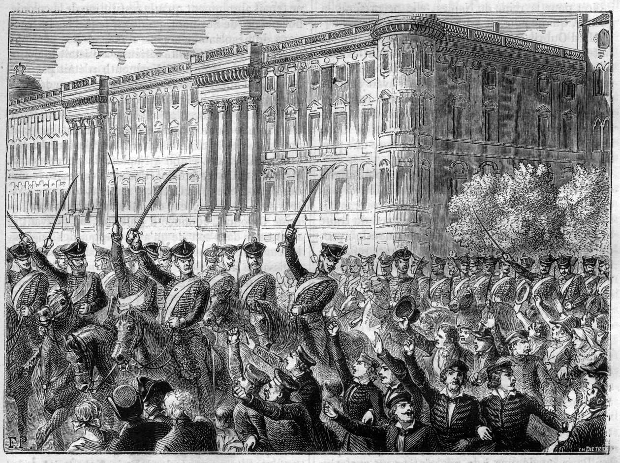 events War of the Fourth Coalition 1806 - 1807 war enthusiasm in Berlin - Fourth Coalition - Great agitation in Berlin - Cree de guerre shoots contre la France - in “Histoire de l