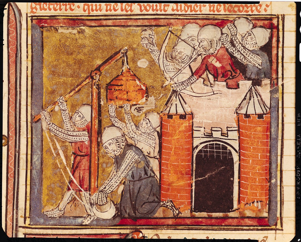 f.275r围绕希农城堡，法国伟大编年史，1375-79 作者 法语学校
