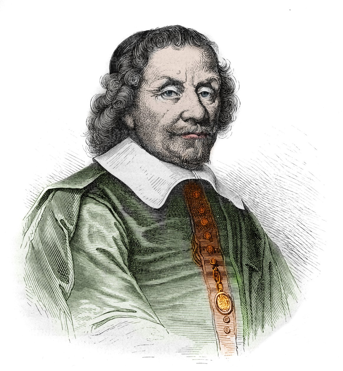 Anthonie (Antonius) Heinsius 1641-1720的肖像--荷兰政治家--雕刻自 "L