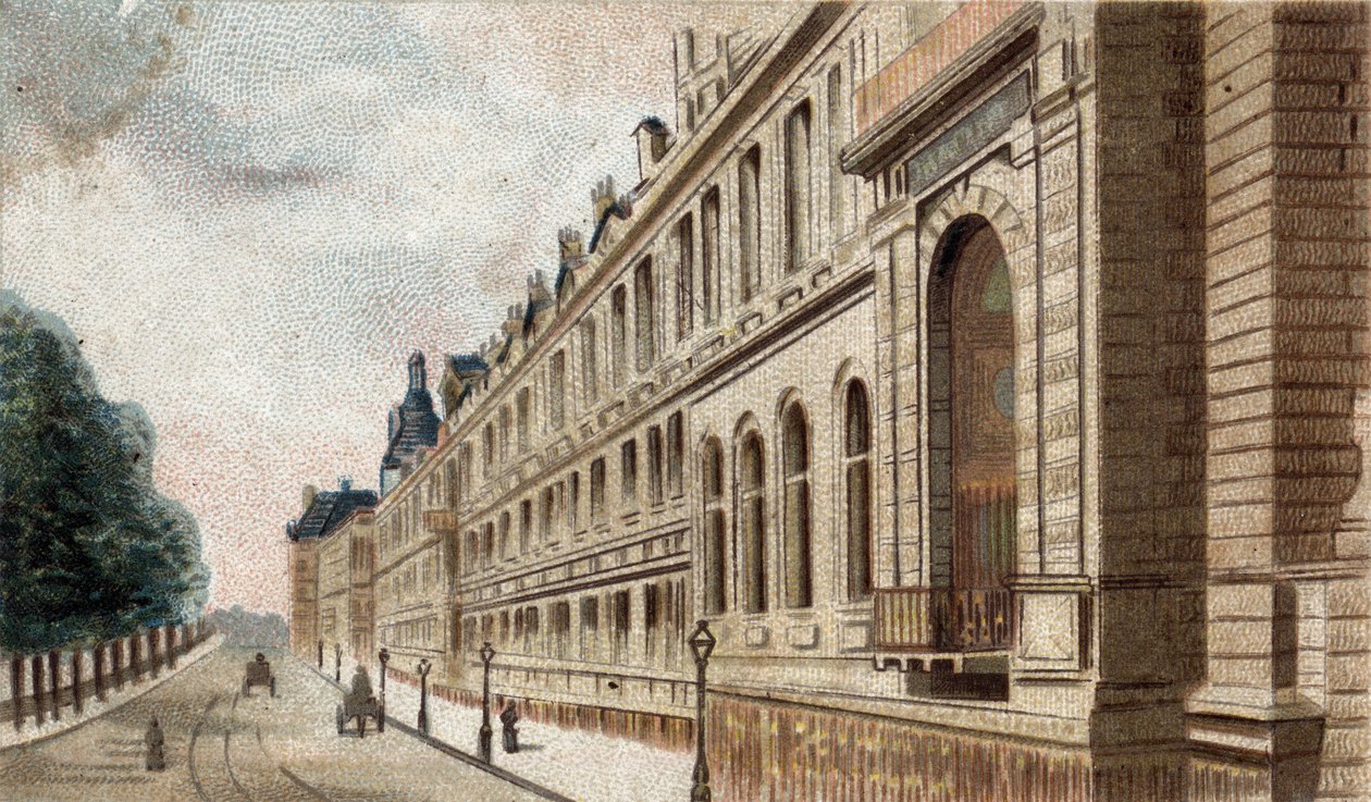 view of the Palais du Louvre in Paris. 作者 法语学校