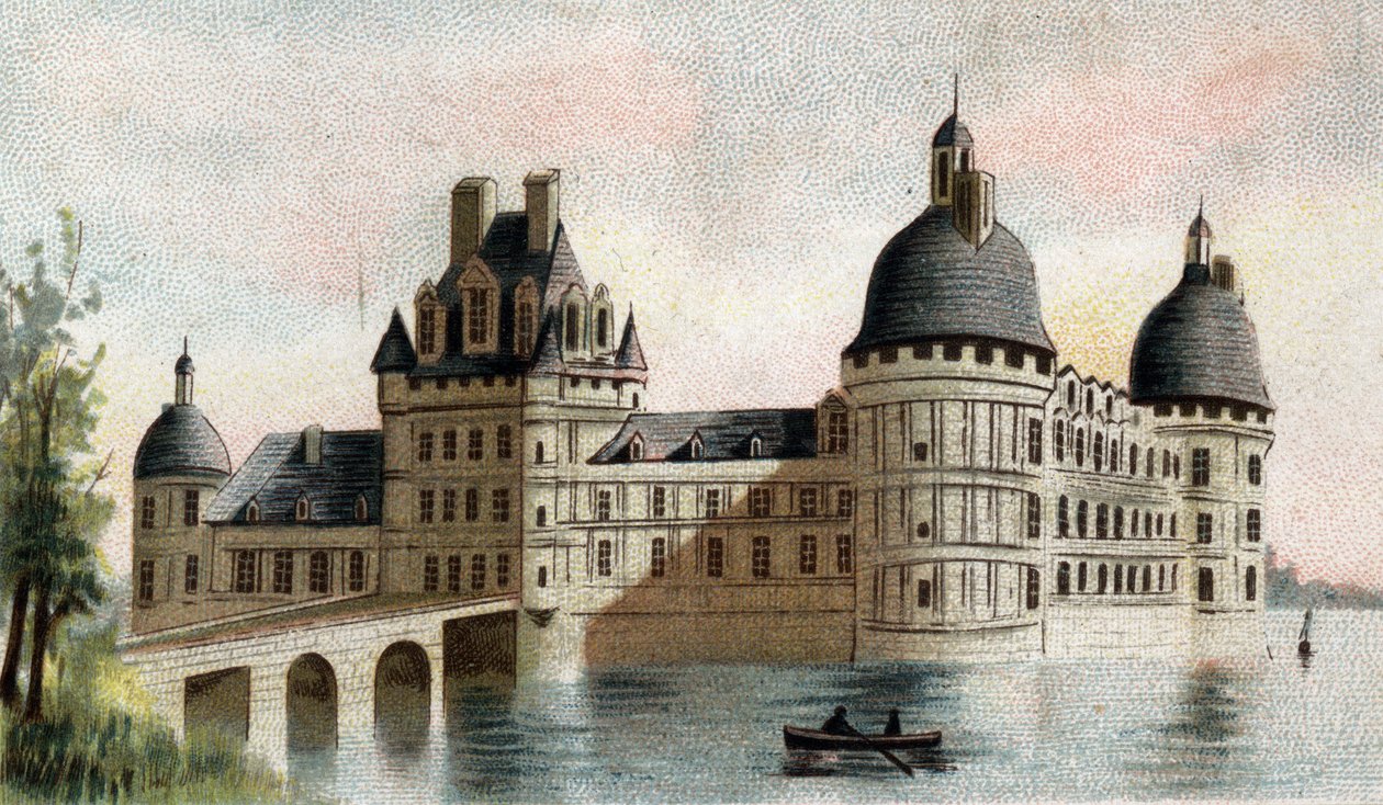 Valencay（Indre）城堡的景色。 作者 法语学校