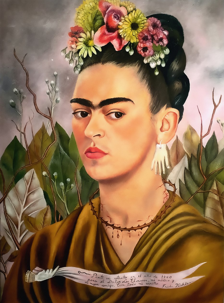 自画像，献给 Eloesser 博士 作者 弗里达·卡罗