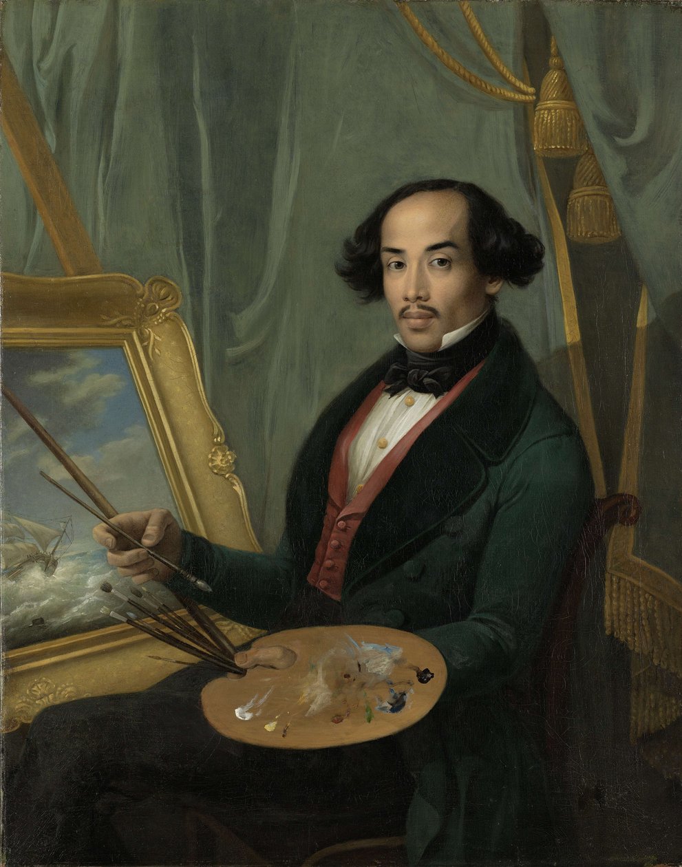 Raden Saleh的肖像（1811-1880） 作者 弗里德里希·卡尔·阿尔伯特·施勒伊尔
