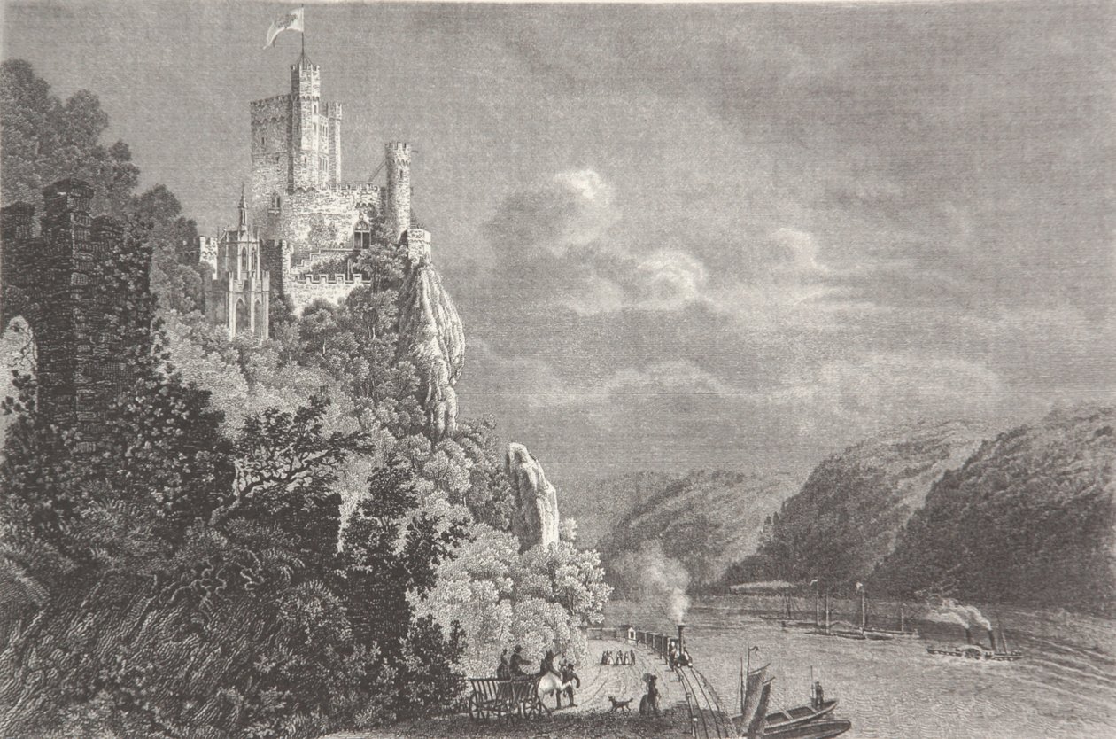Burg Rheinstein 作者 皮埃尔·约瑟夫·雷杜特