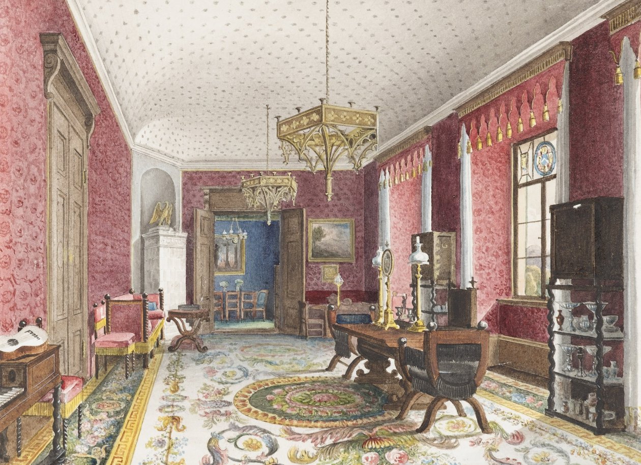 红屋，Schloss Fischbach 作者 弗里德里希·威廉·克洛泽