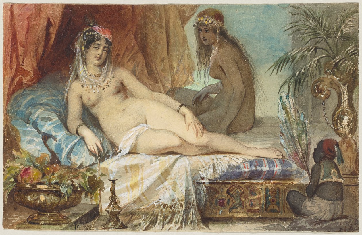 Odalisque 作者 弗里德里希·奥古斯特·冯·考尔巴赫