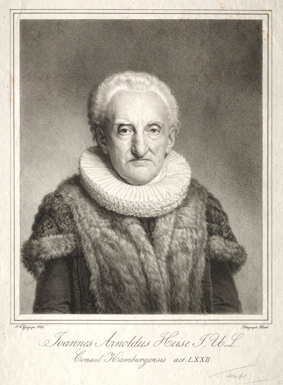 约翰·阿诺德·海斯（Johann Arnold Heise），1819年。 作者 弗里德里希·卡尔·格罗格