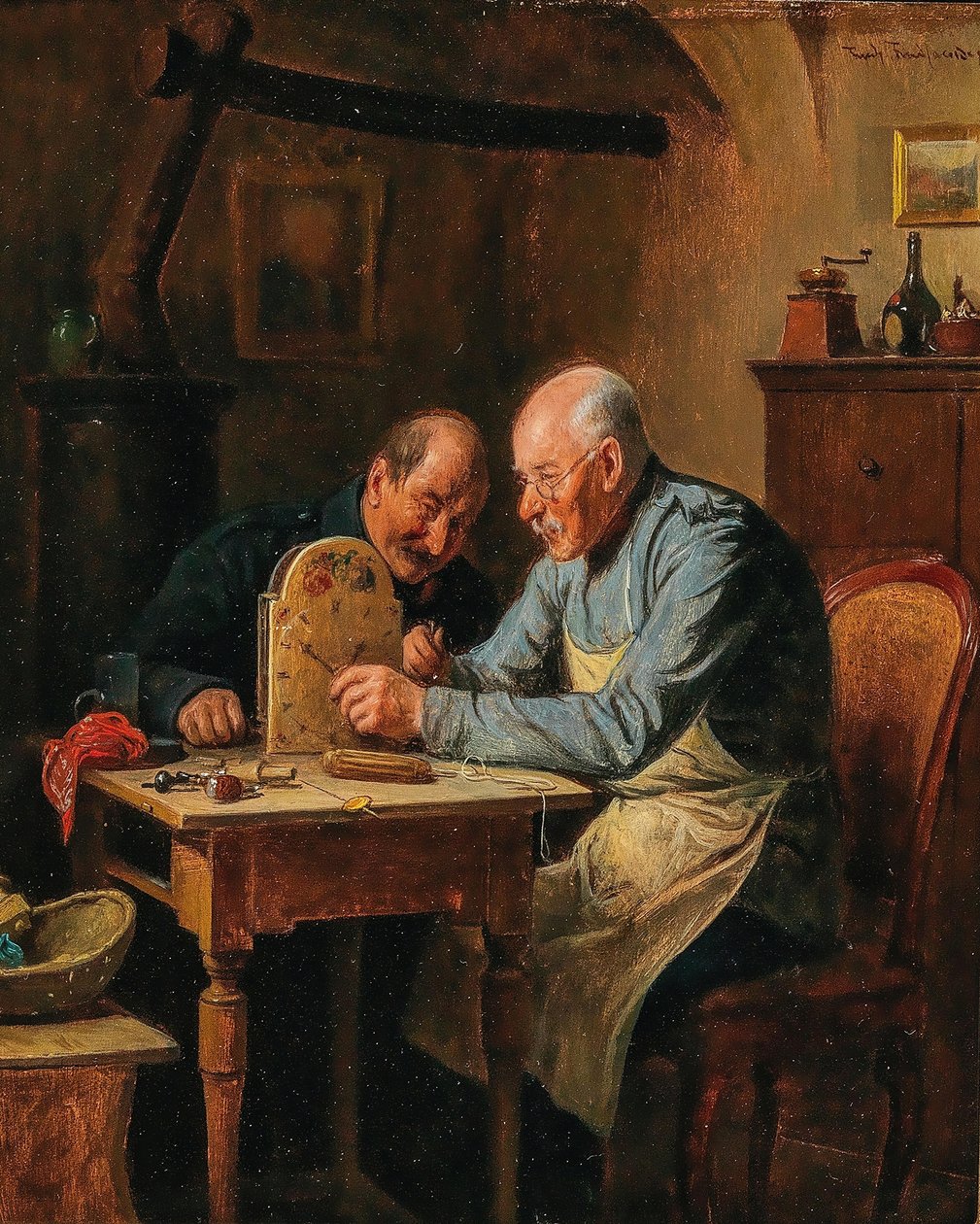 德语：Ein schweres Problem (der Uhrmacher) 一个难题（钟表匠） 作者 弗里德里希·弗里德兰德