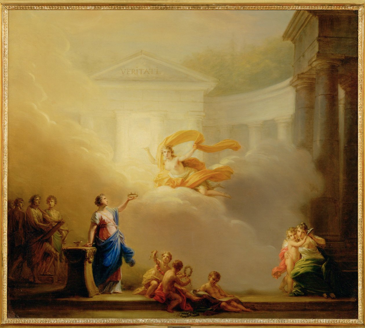 喜剧和悲剧的缪斯女神（布面油画） 作者 弗里德里希·海因里希·富格