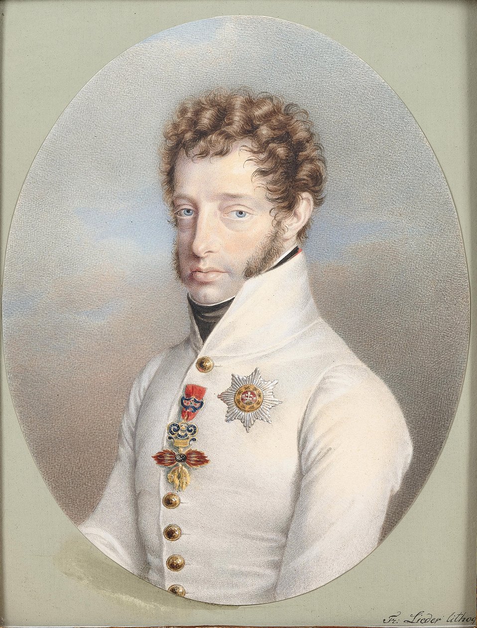 奥地利大公路易斯1784-1864。 作者 Friedrich Johan Gottlieb的歌曲
