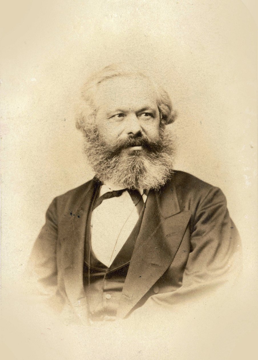 卡尔·马克思肖像（1818-1883），作者：弗里德里希·卡尔·旺德（Wunder, Friedrich Karl，1815-1893）。 白蛋白照片 作者 弗里德里希·卡尔奇迹