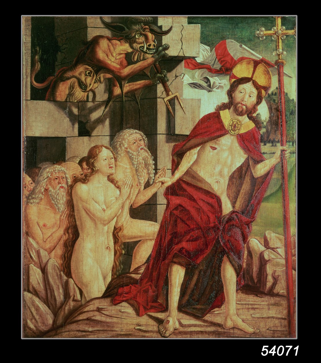 基督在地狱里 作者 弗里德里希·帕彻（Friedrich Pacher）