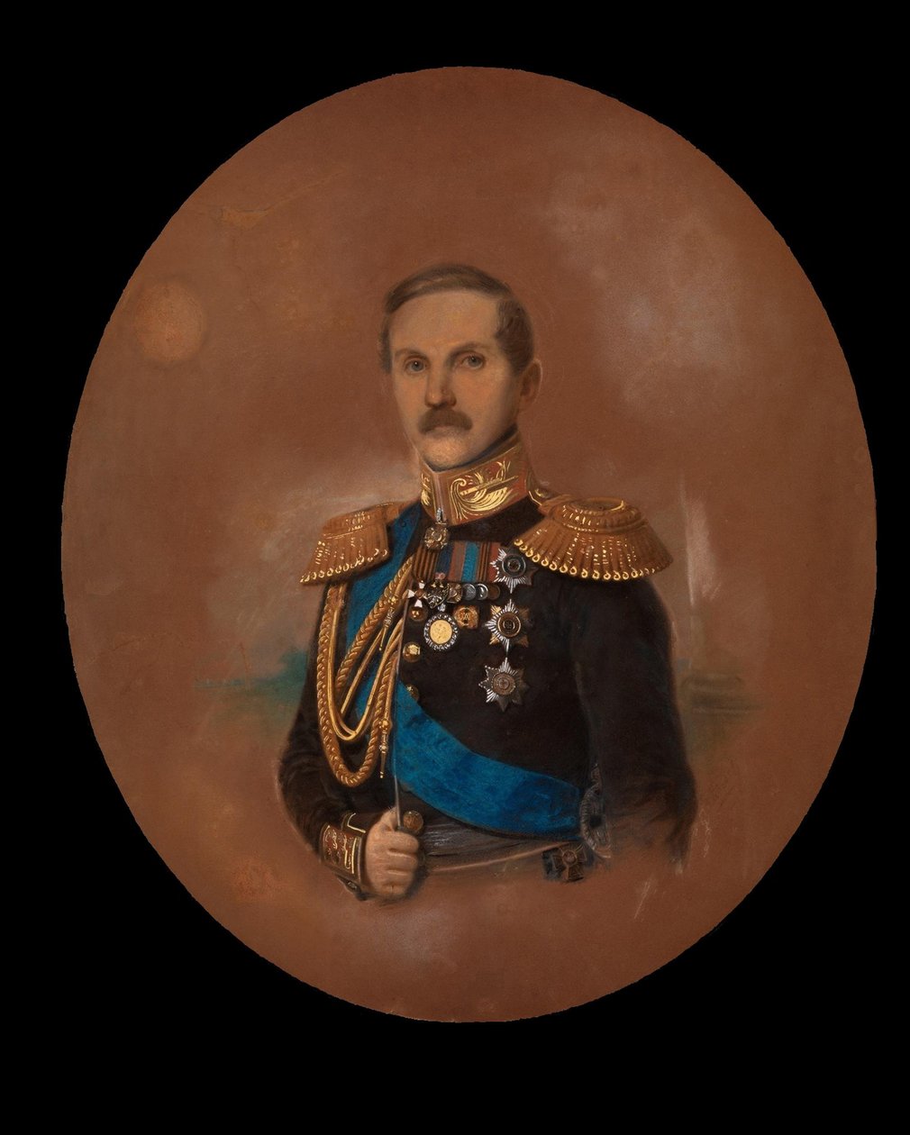 彼得-克莱因米歇尔伯爵的肖像 1793-1869 作者 弗里德里希·兰德尔