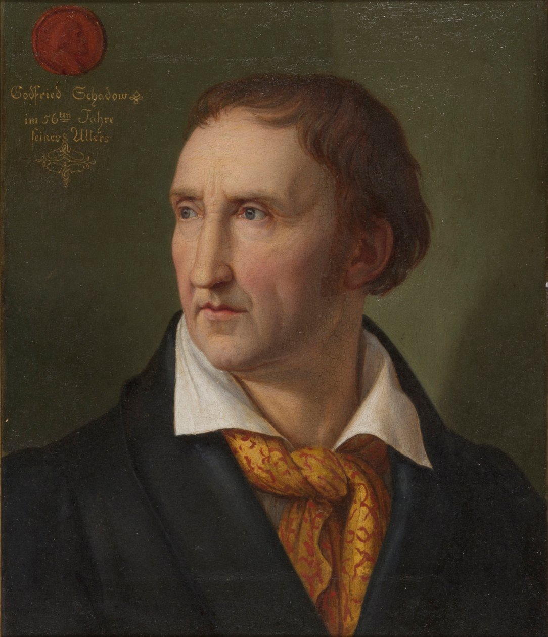 约翰·戈特弗里德·沙道（Johann Gottfried Schadow）肖像（1764-1850年，1819年）。 作者 弗里德里希·威廉·冯·沙多