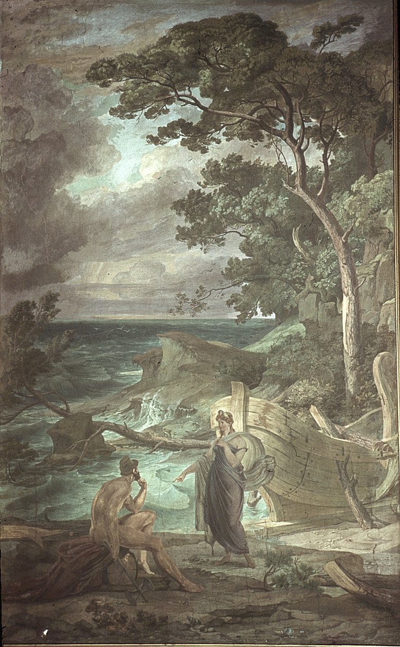 Arrival of Odysseus at the nymph Calypso, Scenes from the Odyssey   1400842   zh       chinese Successfully Translated  Original: The Squirrel, the dog and the fox, from Fables by Jean de La Fontaine (1621-95) (colour engraving) Translat: The Squirrel, the 作者 腓特烈长老