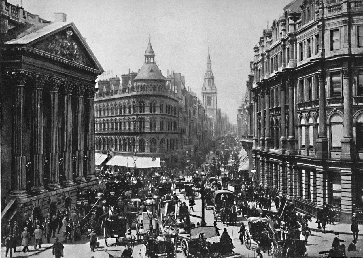 The Mansion House and Cheapside，c1896 作者 弗里斯公司