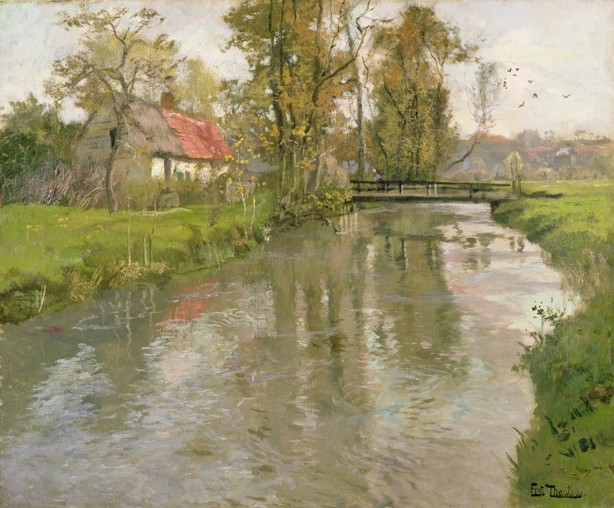 河景观，c.1897 作者 约翰·弗雷德里克·陶洛