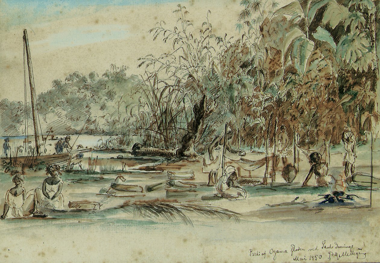 圣多明哥，圣托马斯，1850年 作者 弗里茨·西格弗里德·乔治·梅尔比