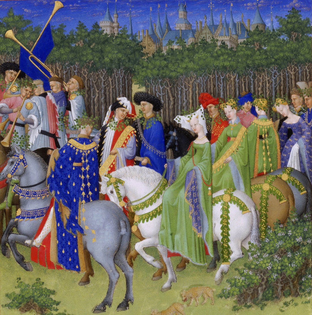 TrèsRiches Heures du Duc de Berry 作者 林伯格（FrèresLimbourg）