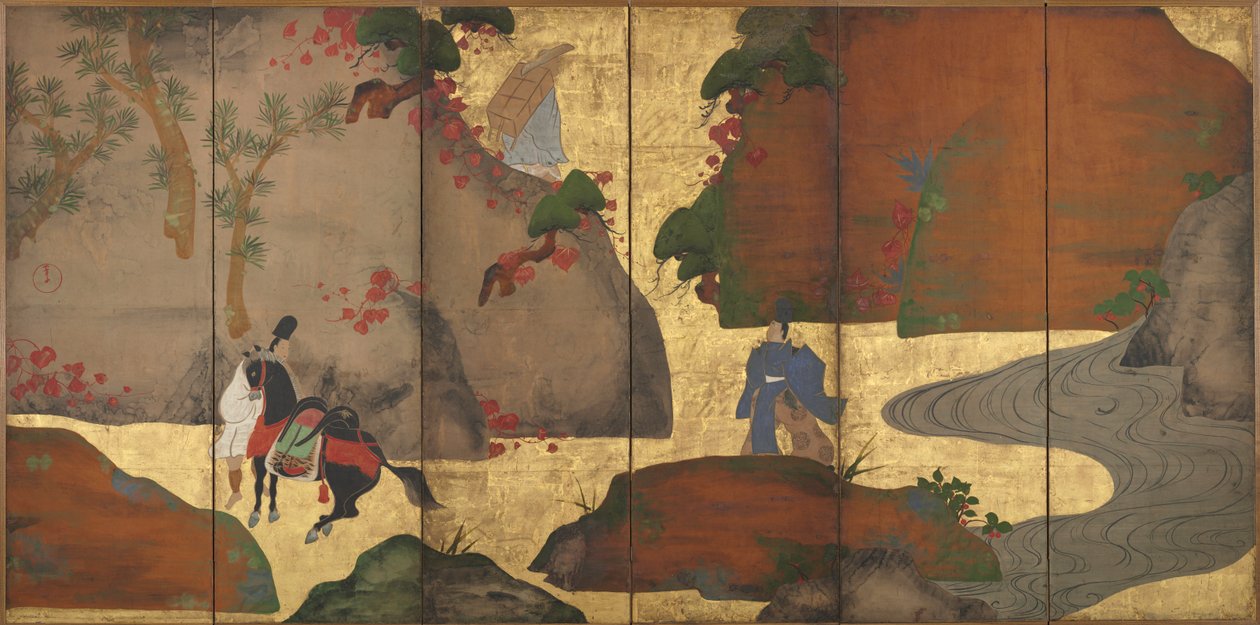 常春藤巷，1700年代。 作者 深江Roshu