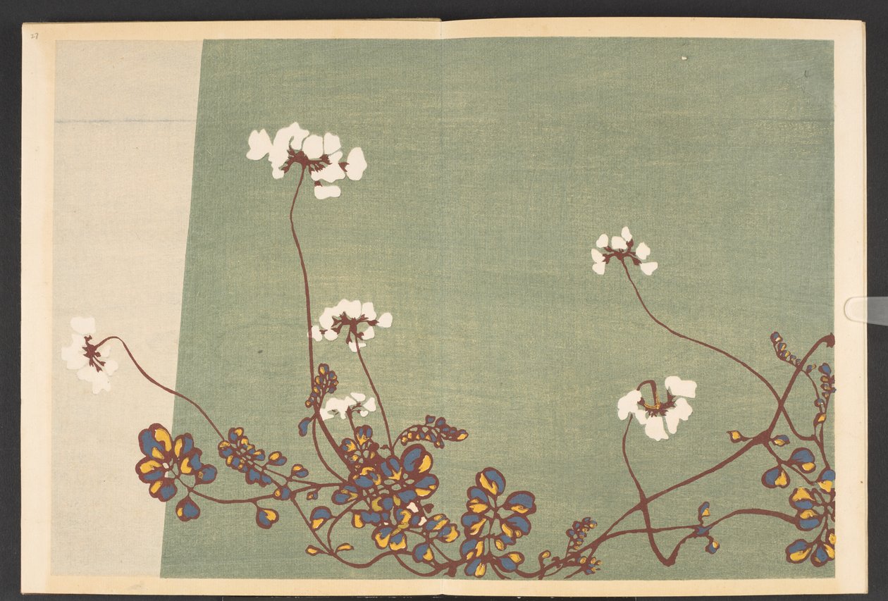 Shasei sôka môyô，生活中的花草图案 作者 古屋光林