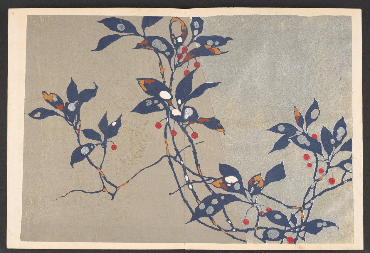 Shasei sôka môyô，生活中的花草图案 作者 古屋光林