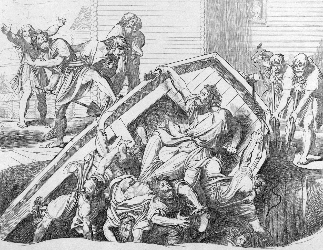 1839年之前，奥尔加斯（Olgas）向Drevlians报仇 作者 费奥多尔·安东诺维奇·布鲁尼