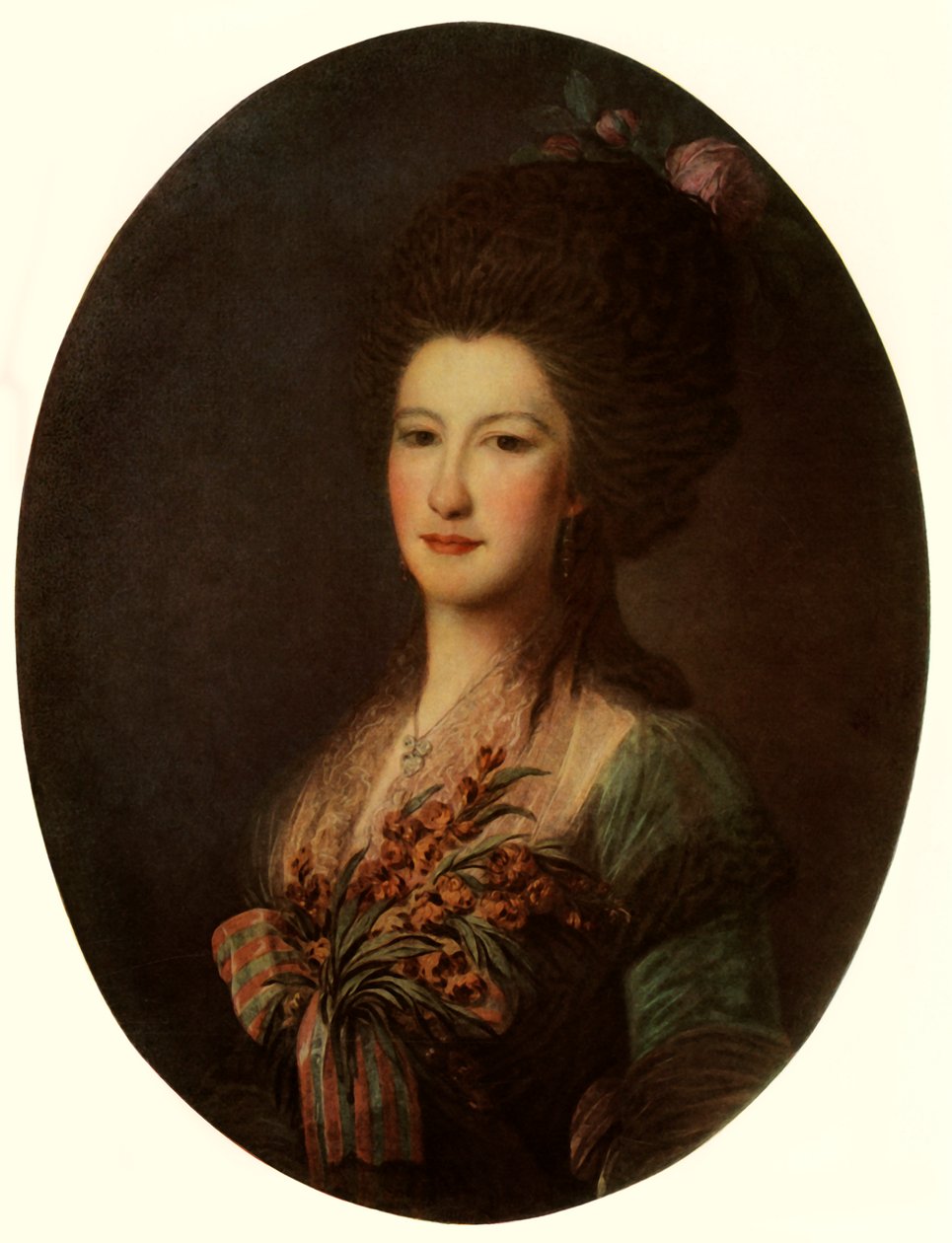 伯爵夫人桑蒂伯爵夫人肖像，1785年，1965年。 作者 费奥多尔·罗科托夫（Fyodor Rokotov）