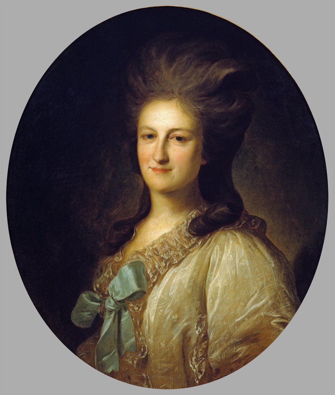 俄文："V.E. Novosiltsova 肖像" V.E. Novosiltsova 肖像。诺沃西尔索娃 作者 费奥多尔·罗科托夫（Fyodor Rokotov）