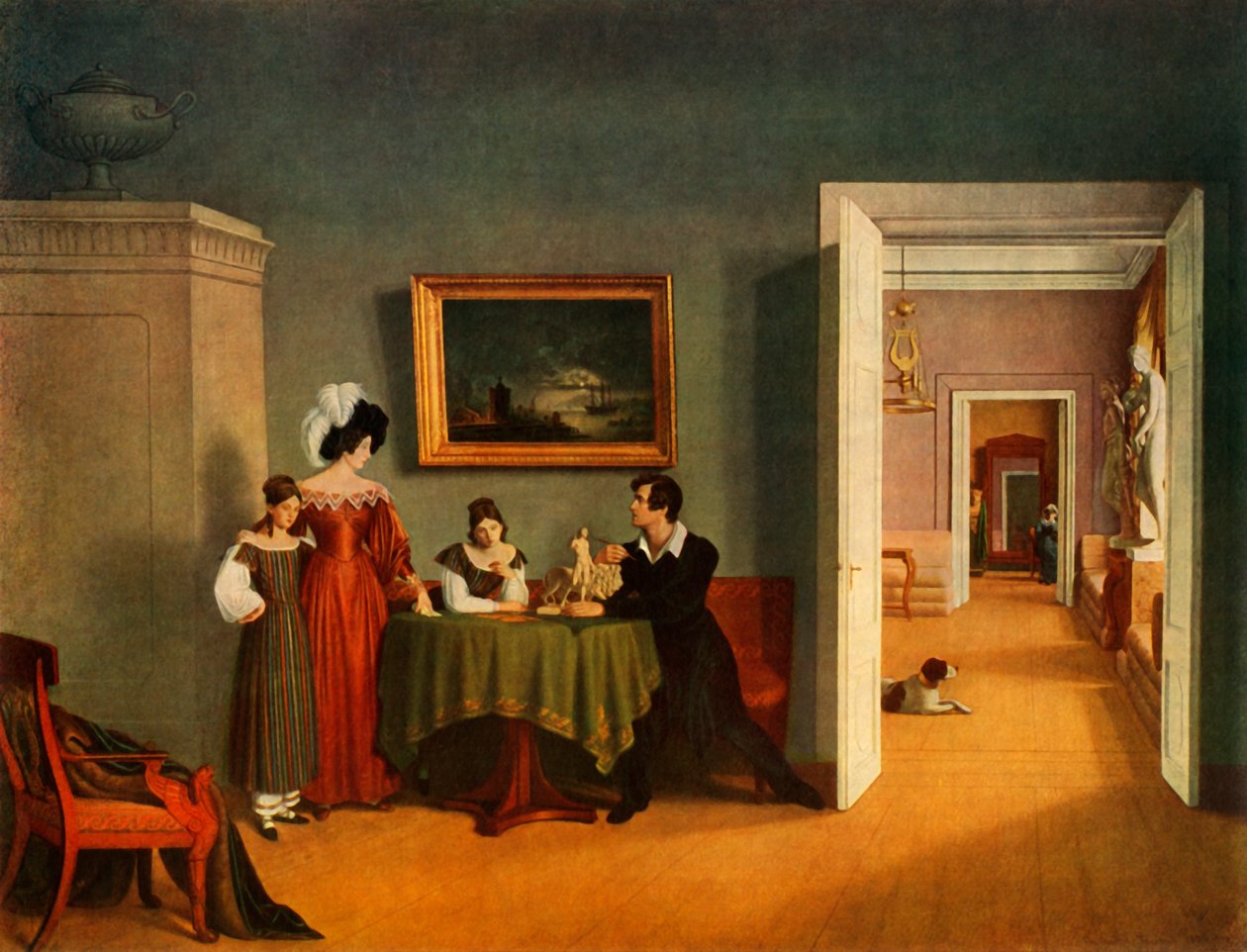 家庭画像》，1830年，1965年。   作者 费奥多尔·托尔斯泰