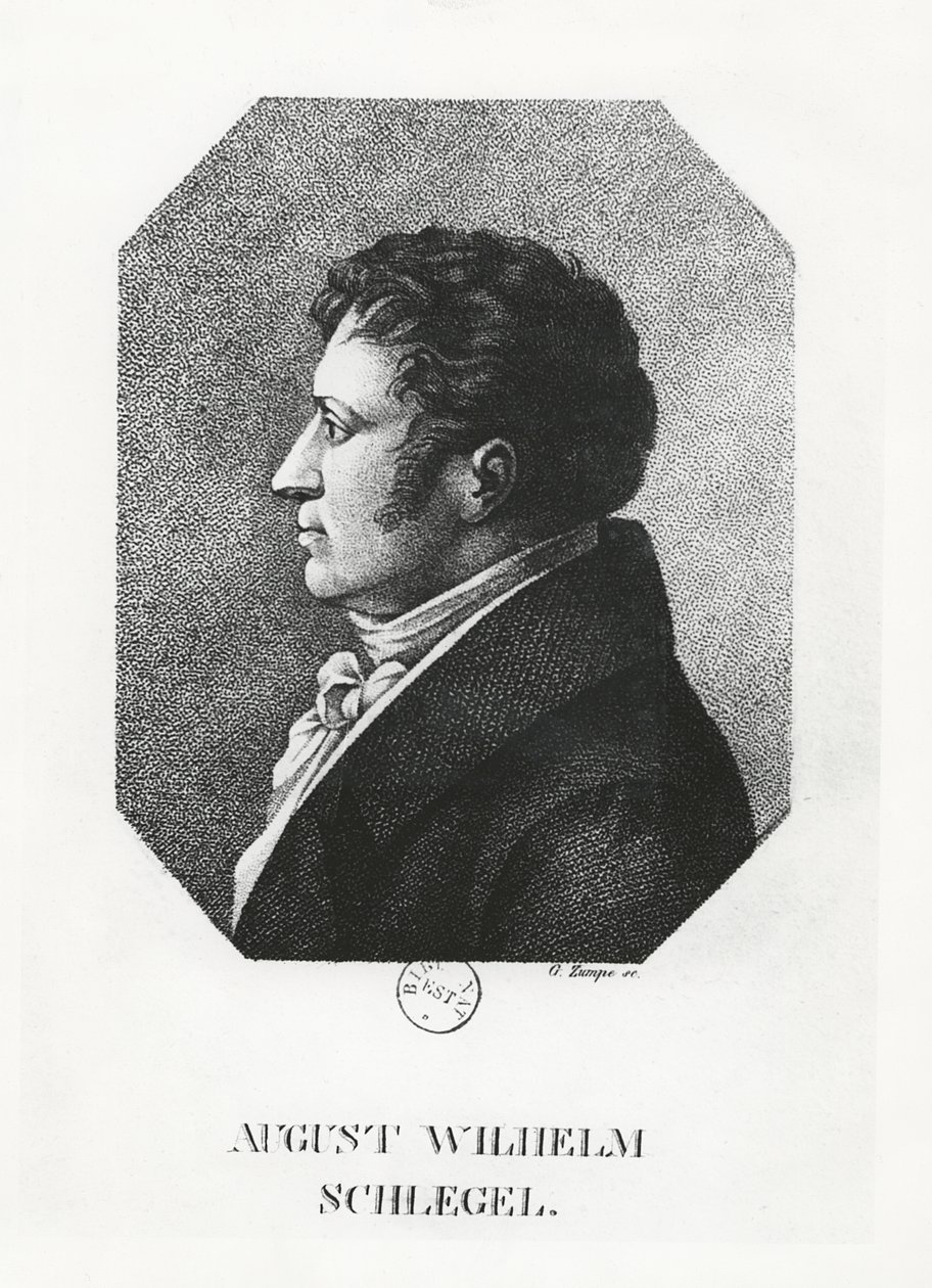 August Wilhelm Schlegel 作者 G.祖普