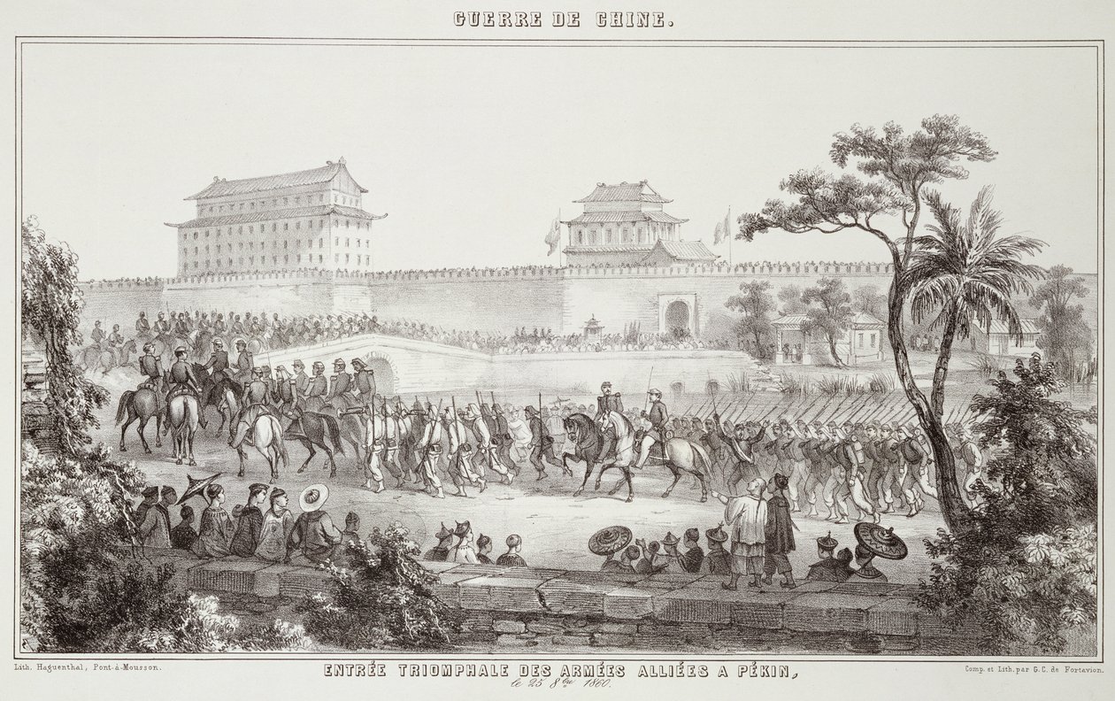 1860年10月25日，1862年10月25日，在1862年的中国战争中，盟军进入北京 作者 GC de Fortavion
