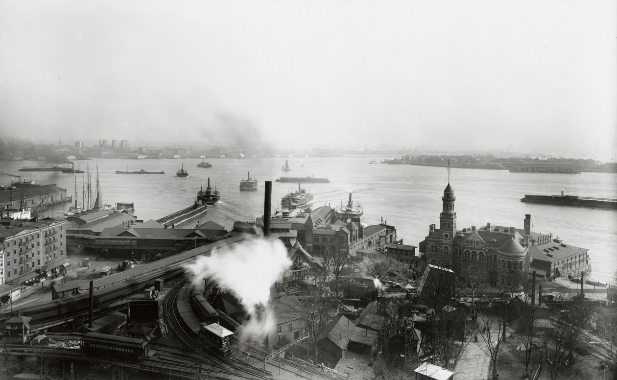 南渡轮码头，1905年 作者 GP堂和儿子