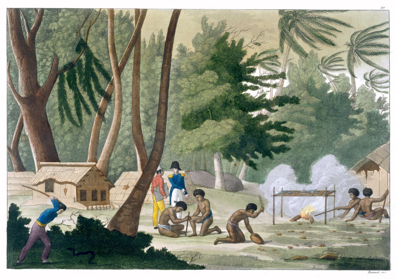 拉瓦克岛上的巴布族》，约1820-1839年 作者 G布拉马蒂