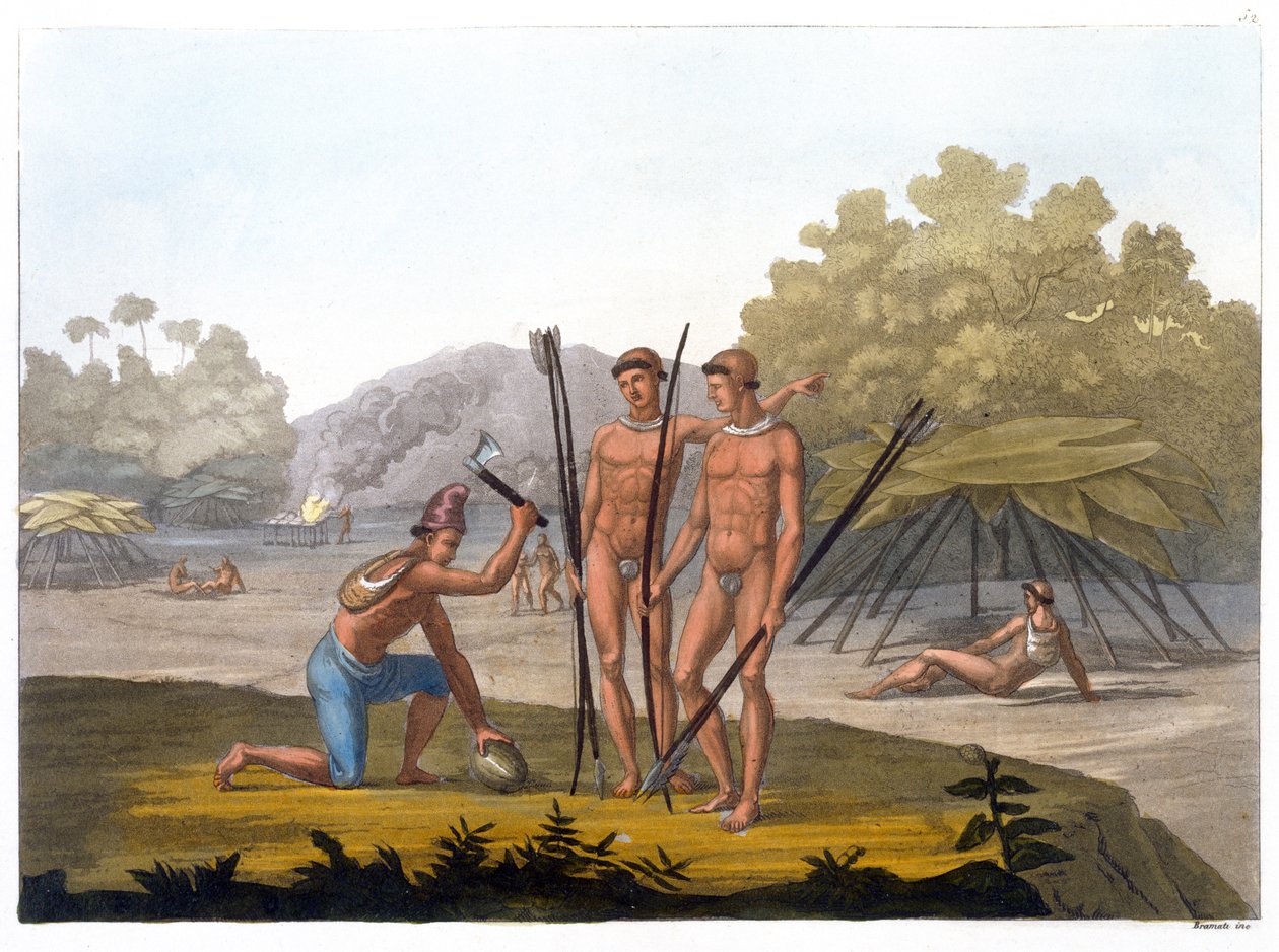 Patacho Tribesmen（彩色雕刻） 作者 布拉马蒂