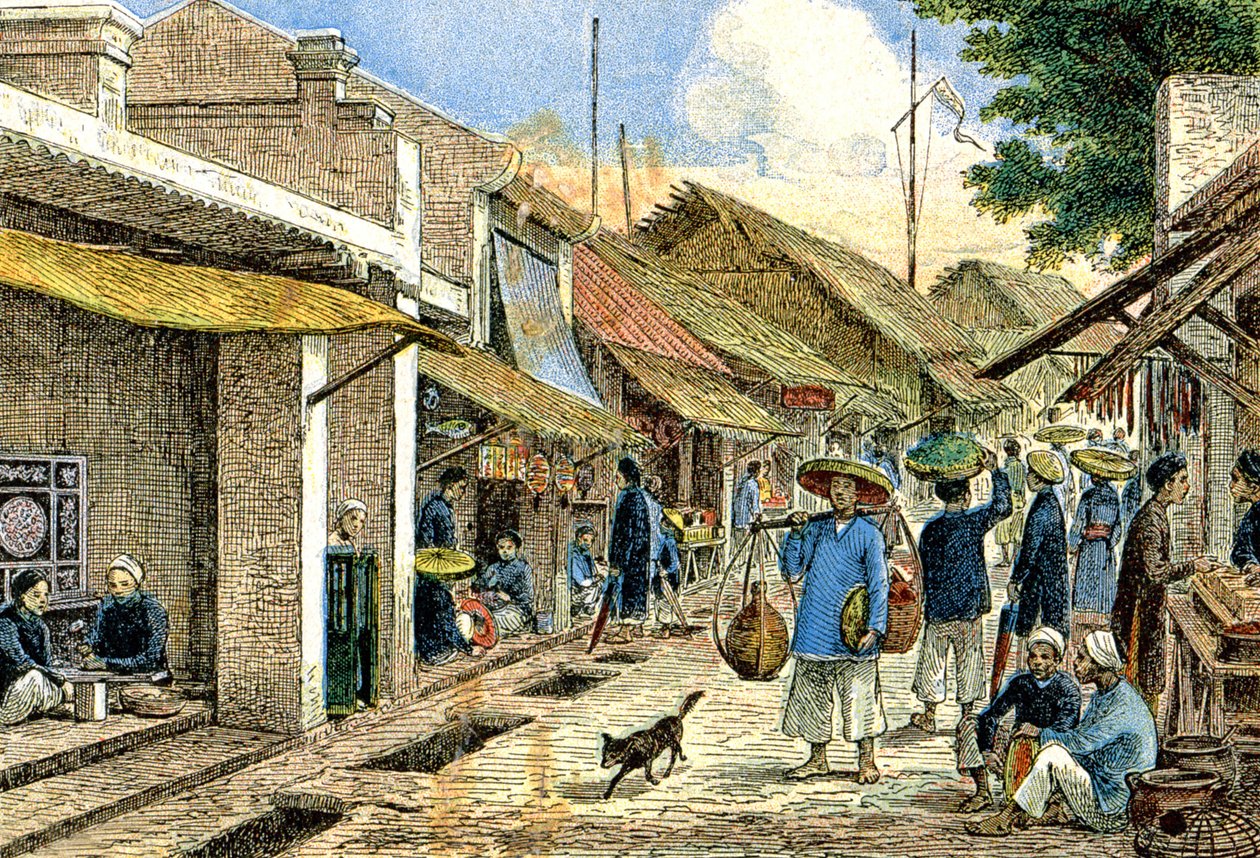 安南村庄的工匠，约 1900 年（插图） 作者 G.达舍尔