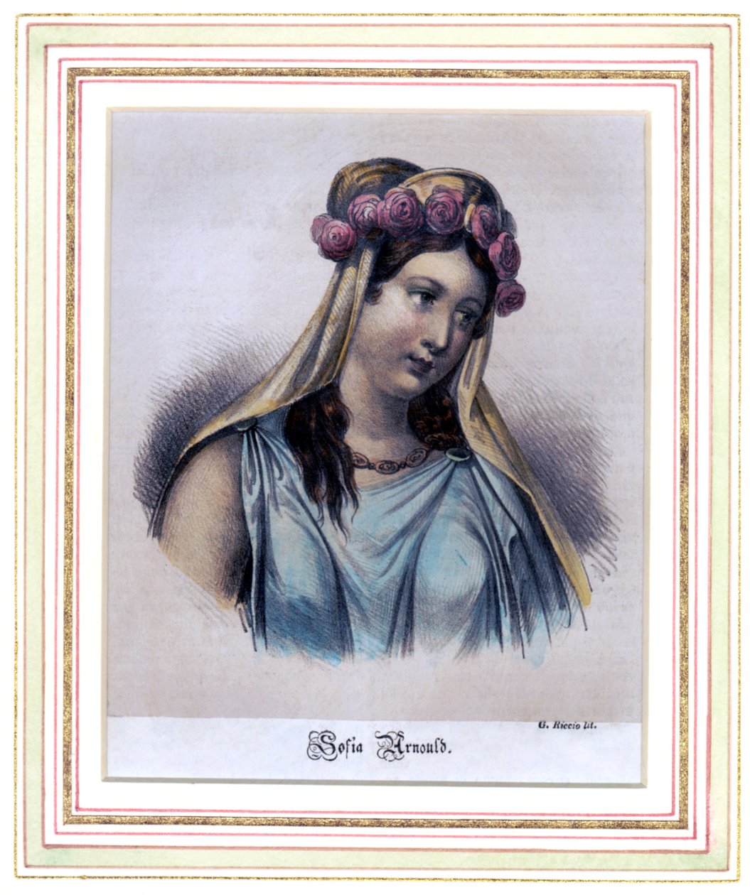 Sophie Arnould , French soprano 作者 里乔（G. Riccio）