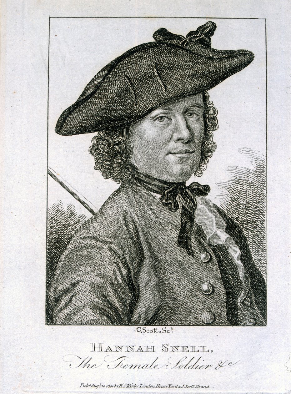 Hannah Snell，女兵，由RS Kirby出版，1804年 作者 斯科特