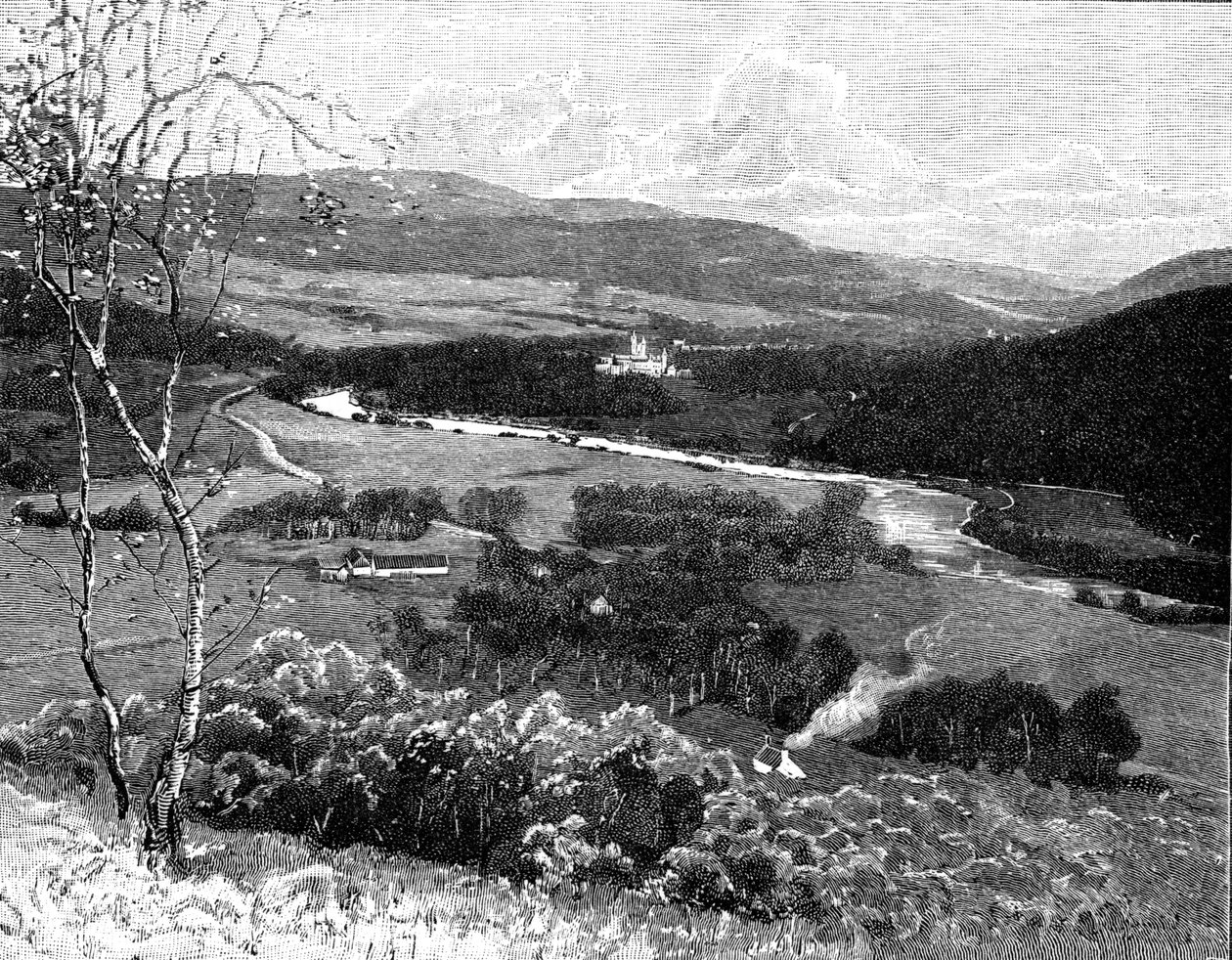 苏格兰克雷格·诺迪（Craig Nordie）的巴尔莫勒尔城堡（Balmoral Castle），1900年。 作者 GW威尔逊公司
