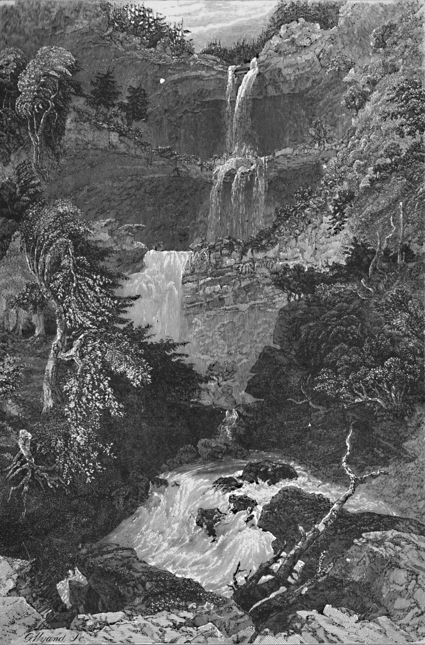 特伦顿瀑布全景，1883年 作者 G·怀恩