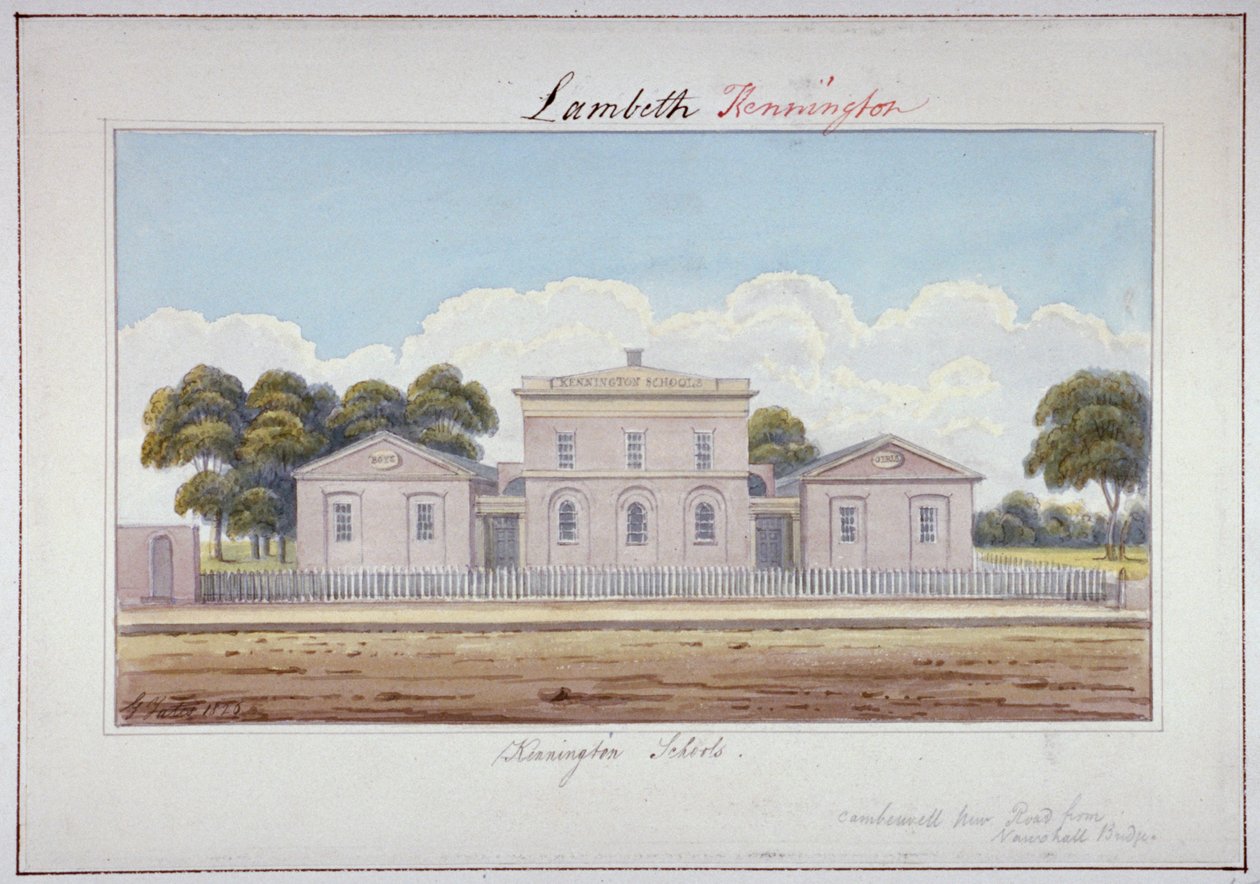 肯宁顿学校，坎伯韦尔新路，兰贝斯，伦敦，1826年 作者 G耶茨