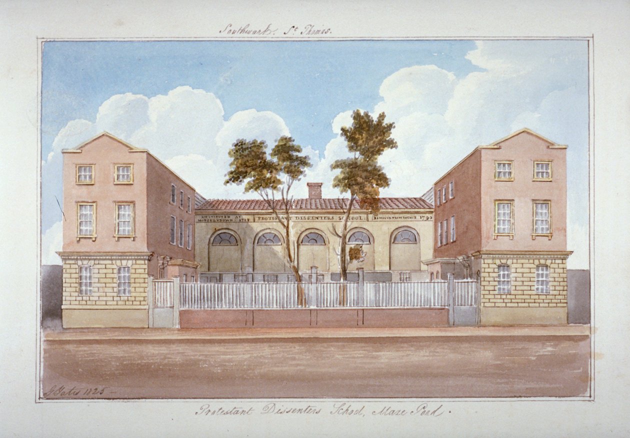 新教异教徒学校，Maze Pond，Bermondsey，伦敦，1825年 作者 G耶茨