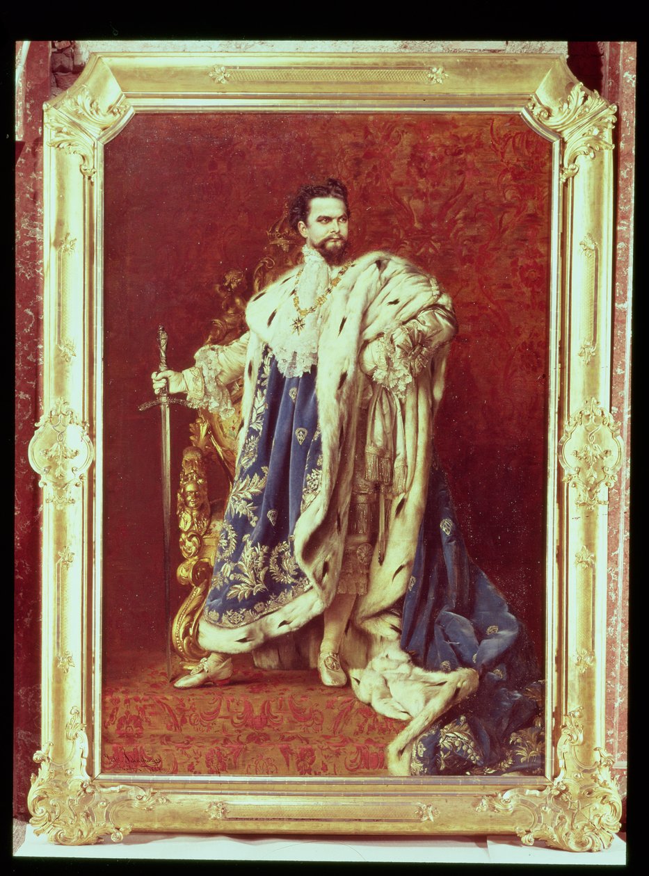路德维希二世（1845-86）1887年 作者 加布里埃尔·沙金格（Gabriel Schachinger）