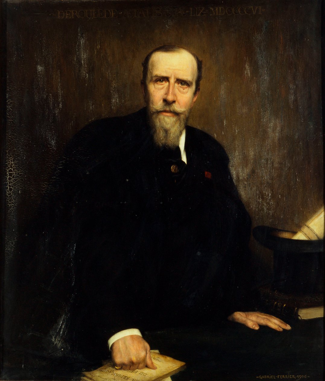 Paul Déroulède的肖像，1846-1914年，1906年。 作者 加布里埃尔·费里尔（Gabriel Ferrier）