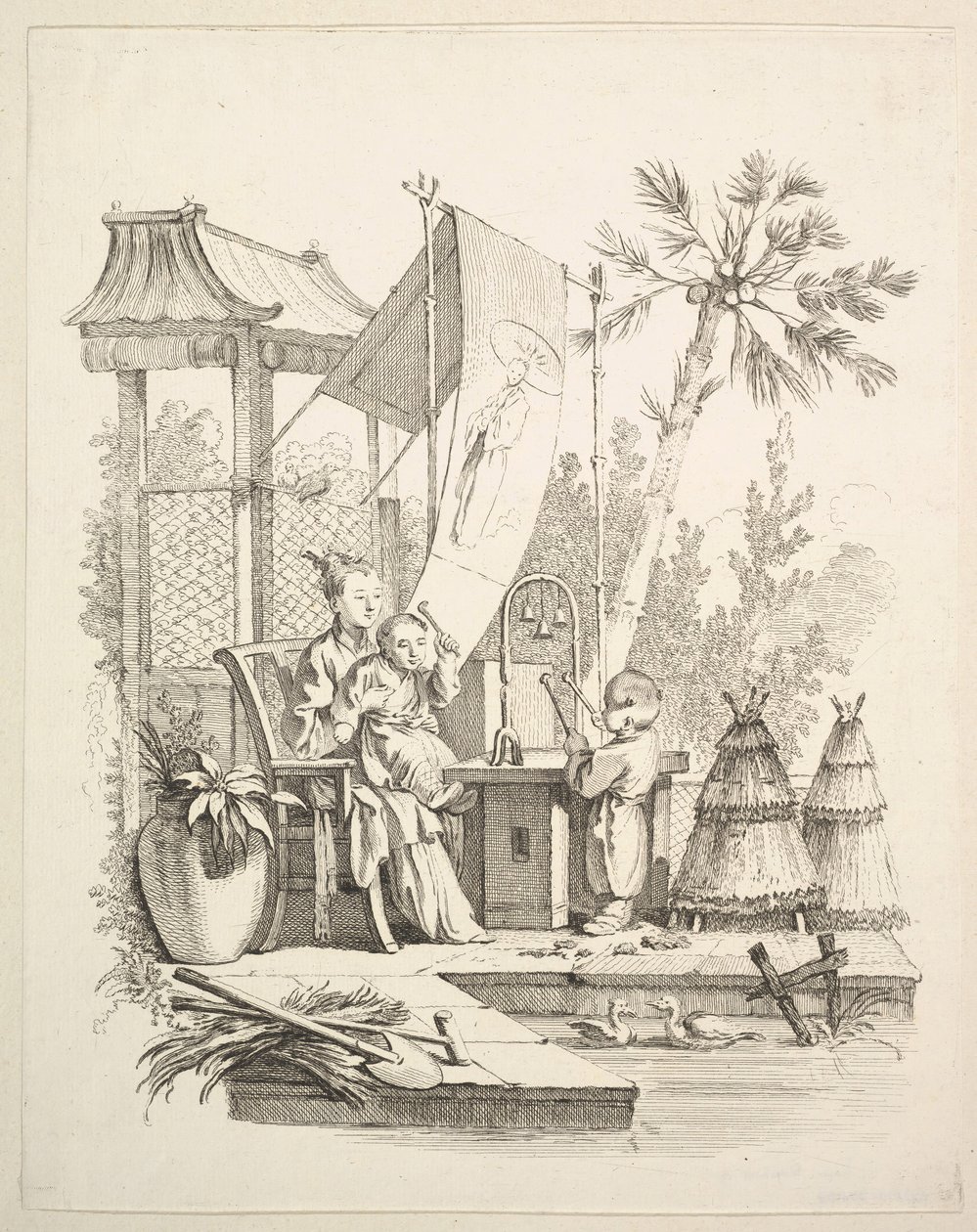 钟声，约。 1742。 作者 加布里埃尔·侯奎尔