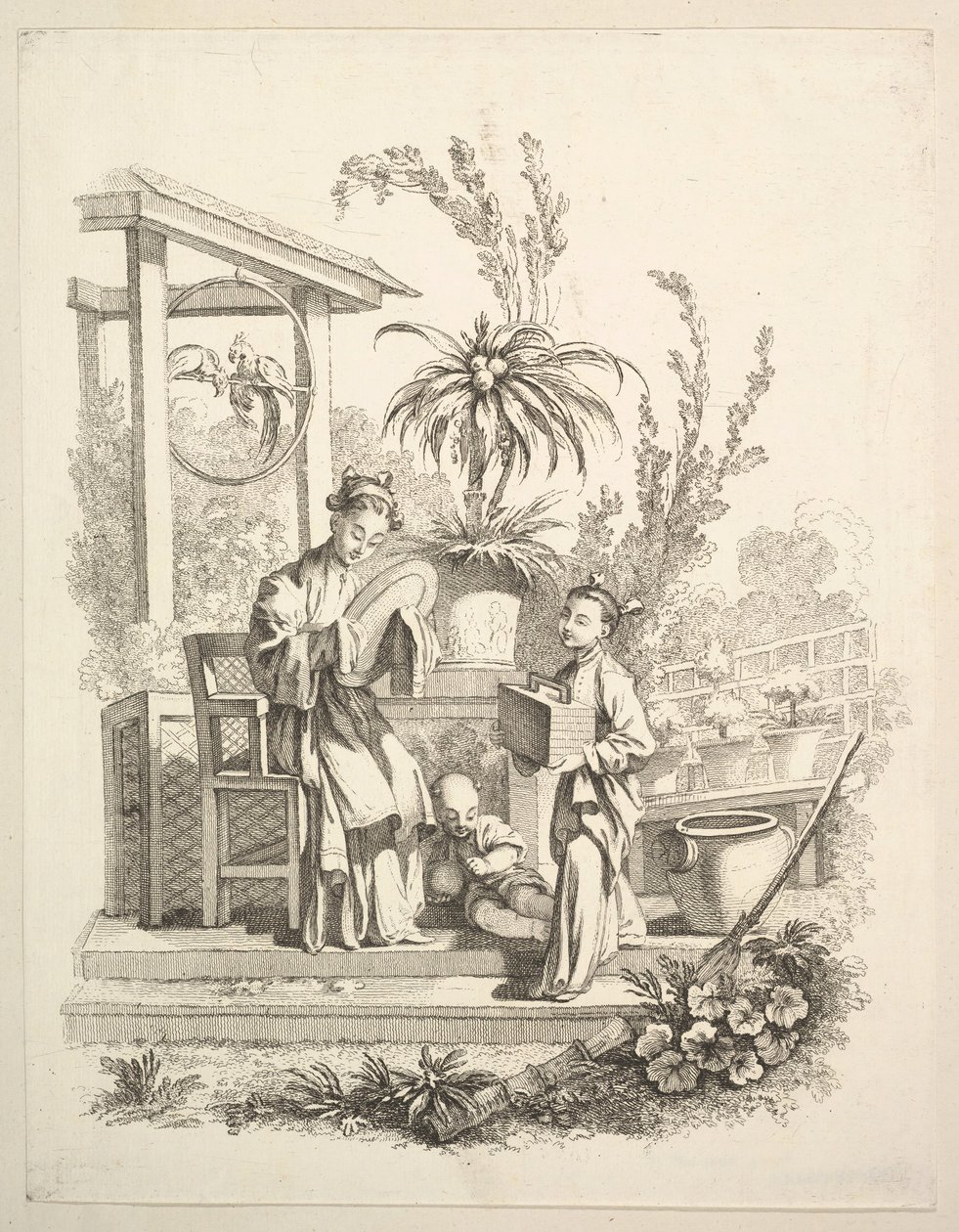 厕所，约。 1742。 作者 加布里埃尔·侯奎尔