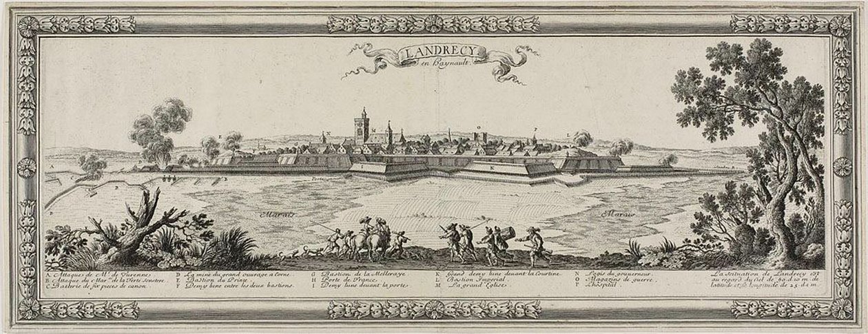 Landrecy 和 Heynault，1631 年 作者 加布里埃尔·佩雷尔